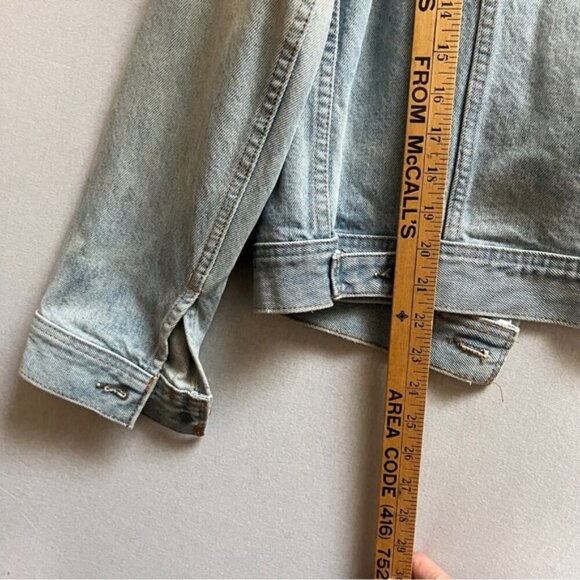 Vintage Great Western Garment Company oversize denim jean jacket Sz M - Picture 11 of 13